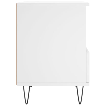 Bedside Cabinet White 40x35x50 cm Engineered Wood