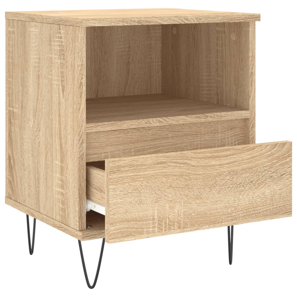 Bedside Cabinets 2 pcs Sonoma Oak 40x35x50 cm Engineered Wood