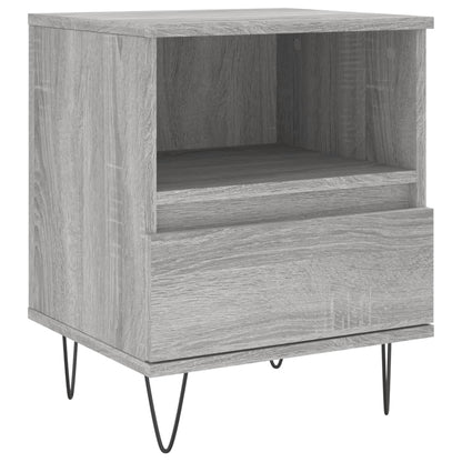 Bedside Cabinet Grey Sonoma 40x35x50 cm Engineered Wood