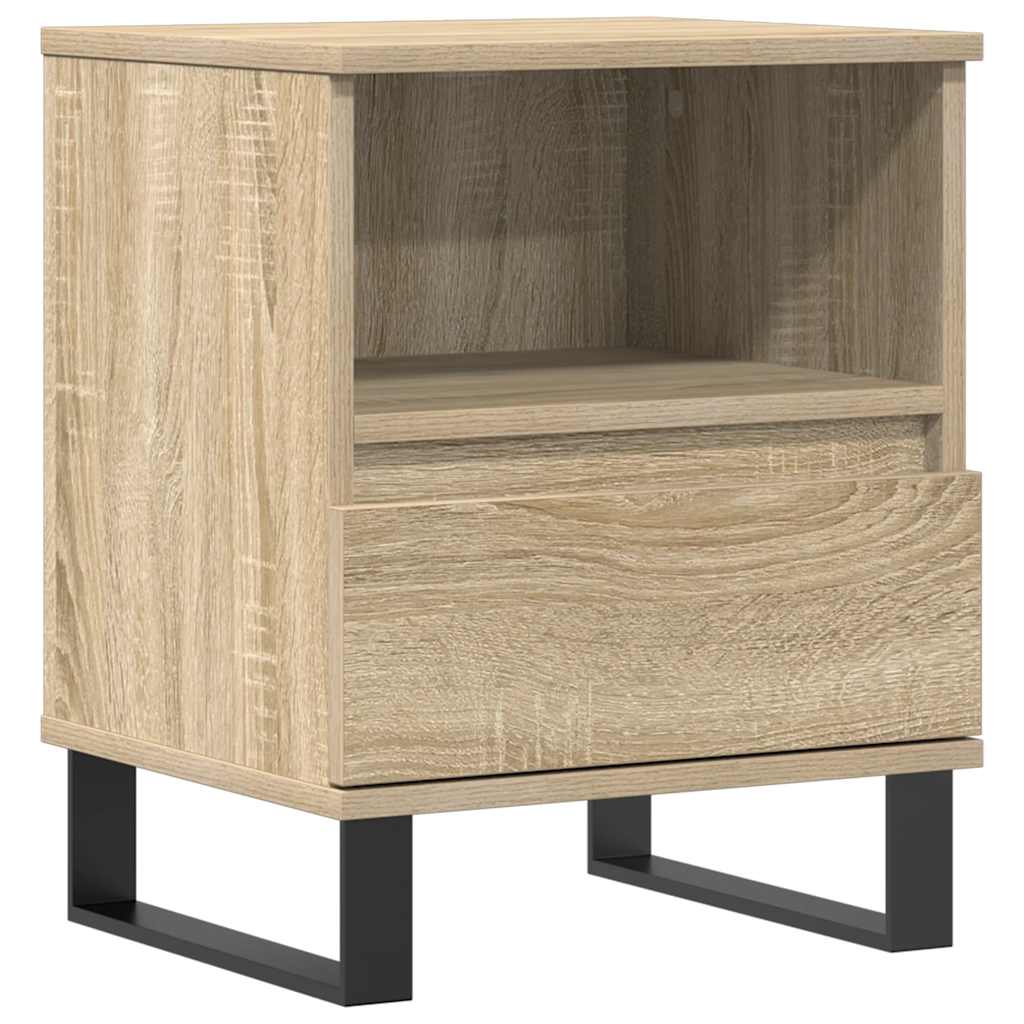 Bedside Cabinet Sonoma Oak 40x35x50 cm Engineered Wood