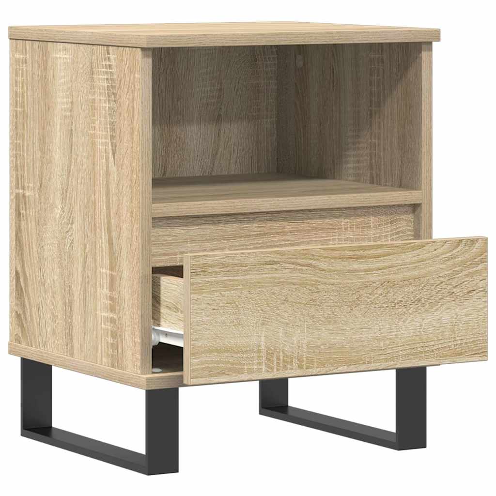 Bedside Cabinet Sonoma Oak 40x35x50 cm Engineered Wood