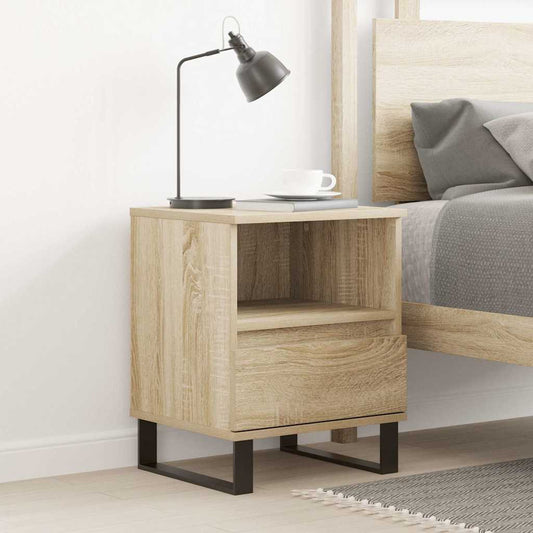Bedside Cabinet Sonoma Oak 40x35x50 cm Engineered Wood