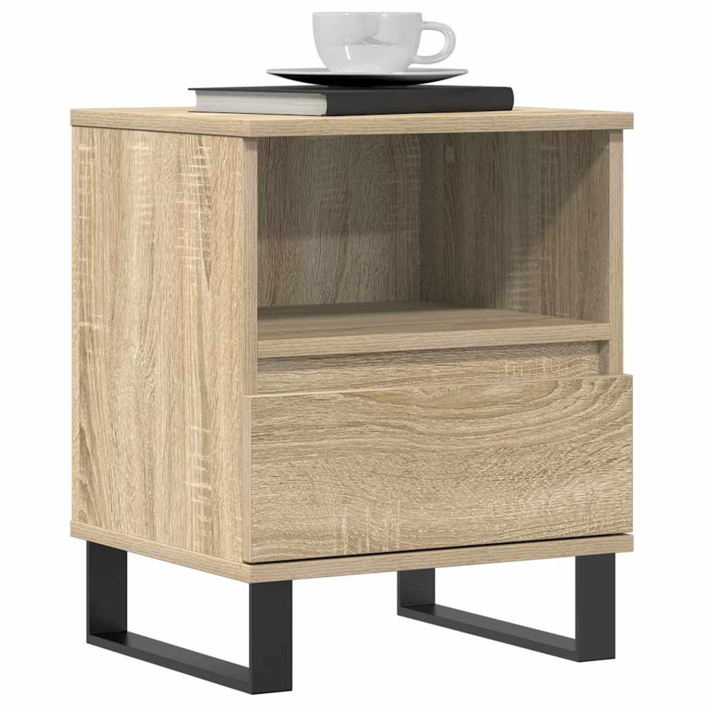 Bedside Cabinets 2 pcs Sonoma Oak 40x35x50 cm Engineered Wood
