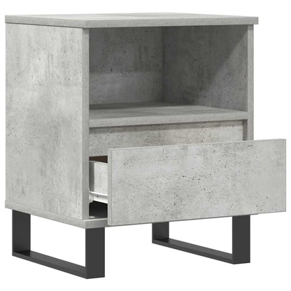 Bedside Cabinets 2 pcs Concrete Grey 40x35x50 cm Engineered Wood