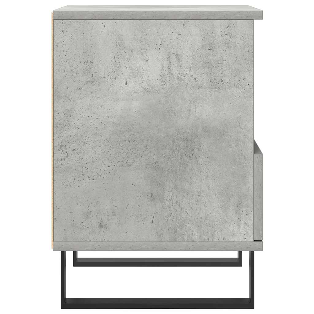 Bedside Cabinets 2 pcs Concrete Grey 40x35x50 cm Engineered Wood