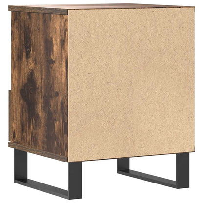 Bedside Cabinet Smoked Oak 40x35x50 cm Engineered Wood