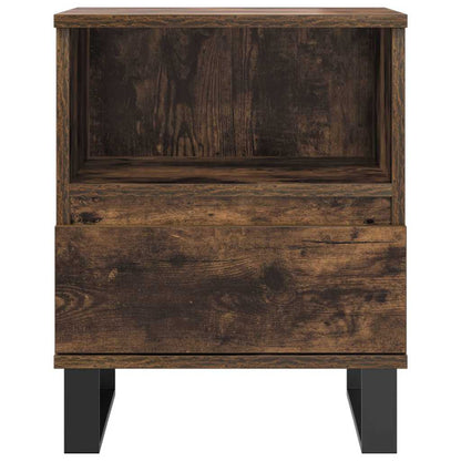 Bedside Cabinets 2 pcs Smoked Oak 40x35x50 cm Engineered Wood