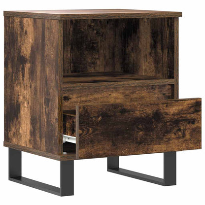 Bedside Cabinets 2 pcs Smoked Oak 40x35x50 cm Engineered Wood