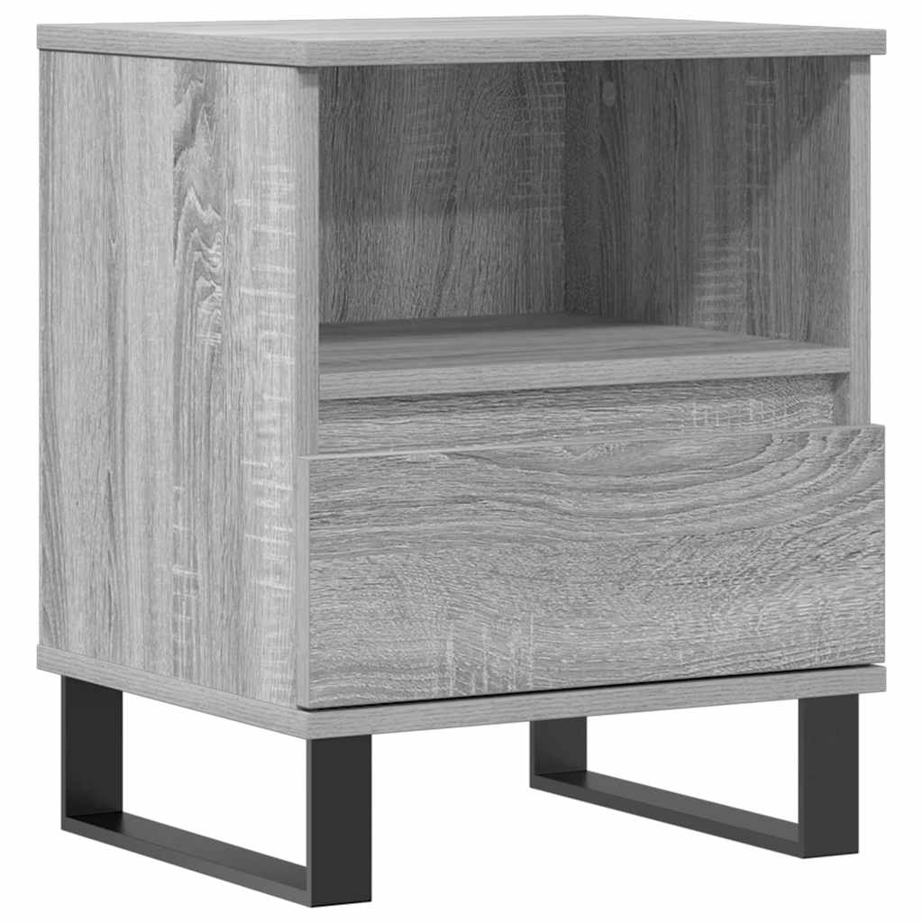 Bedside Cabinet Grey Sonoma 40x35x50 cm Engineered Wood