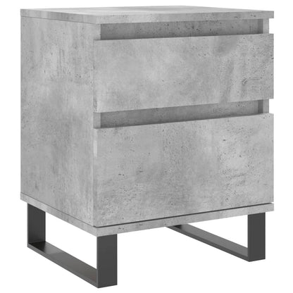 Bedside Cabinets 2 pcs Concrete Grey 40x35x50 cm Engineered Wood
