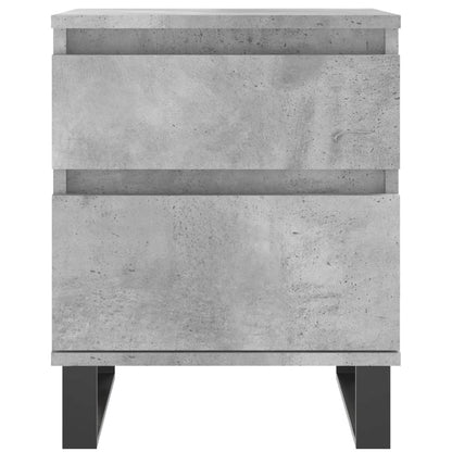 Bedside Cabinets 2 pcs Concrete Grey 40x35x50 cm Engineered Wood