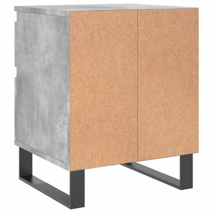 Bedside Cabinets 2 pcs Concrete Grey 40x35x50 cm Engineered Wood