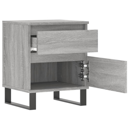 Bedside Cabinets 2 pcs Grey Sonoma 40x35x50 cm Engineered Wood
