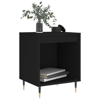 Bedside Cabinets 2 pcs Black 40x35x50 cm Engineered Wood