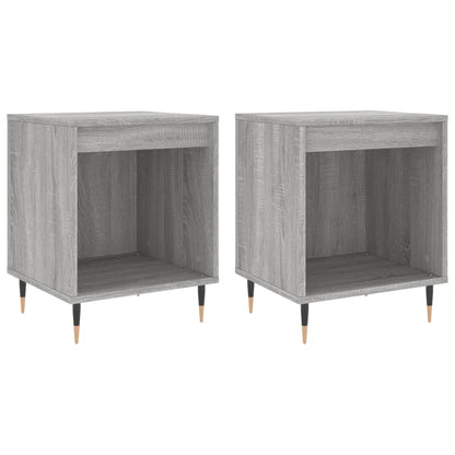 Bedside Cabinets 2 pcs Grey Sonoma 40x35x50 cm Engineered Wood