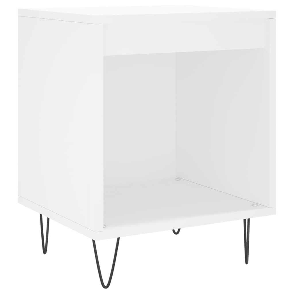 Bedside Cabinet White 40x35x50 cm Engineered Wood