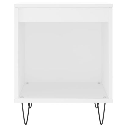 Bedside Cabinet White 40x35x50 cm Engineered Wood