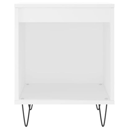 Bedside Cabinets 2 pcs White 40x35x50 cm Engineered Wood
