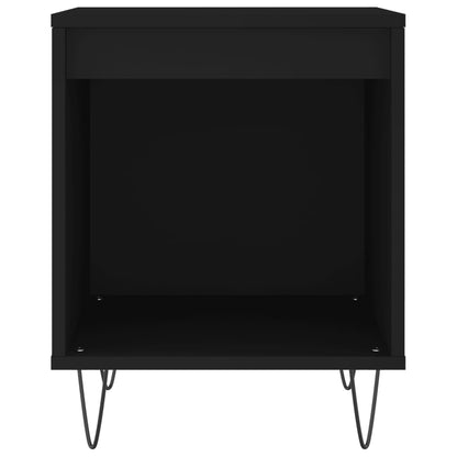 Bedside Cabinets 2 pcs Black 40x35x50 cm Engineered Wood