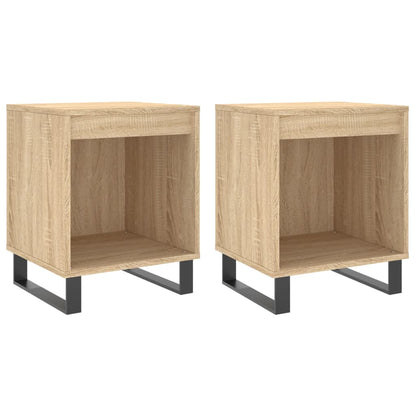 Bedside Cabinets 2 pcs Sonoma Oak 40x35x50 cm Engineered Wood