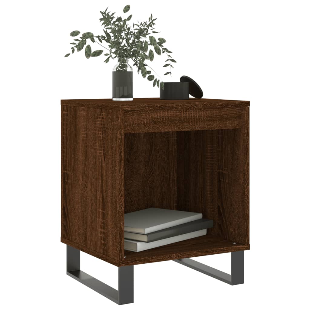 Bedside Cabinets 2 pcs Brown Oak 40x35x50 cm Engineered Wood