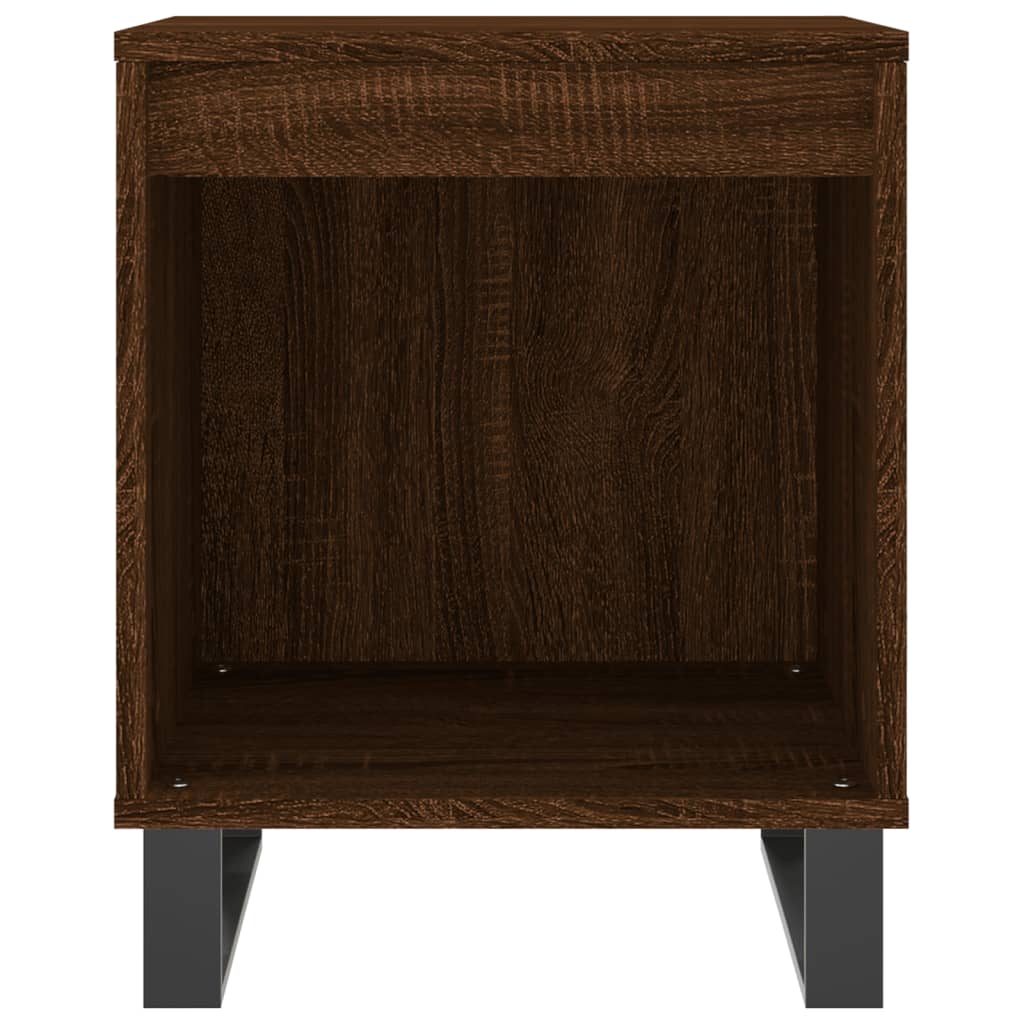 Bedside Cabinets 2 pcs Brown Oak 40x35x50 cm Engineered Wood