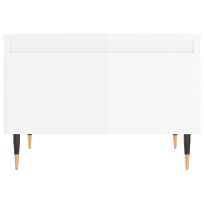 Coffee Tables 2 pcs High Gloss White 50x46x35 cm Engineered Wood