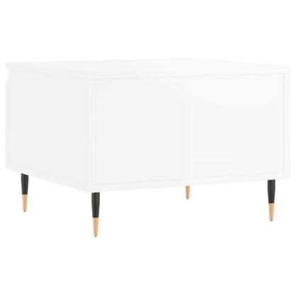 Coffee Tables 2 pcs High Gloss White 50x46x35 cm Engineered Wood