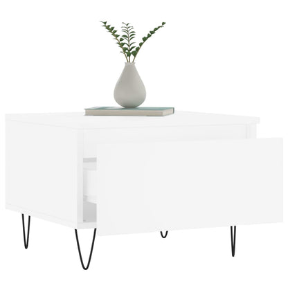 Coffee Tables 2 pcs White 50x46x35 cm Engineered Wood