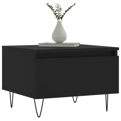 Coffee Tables 2 pcs Black 50x46x35 cm Engineered Wood