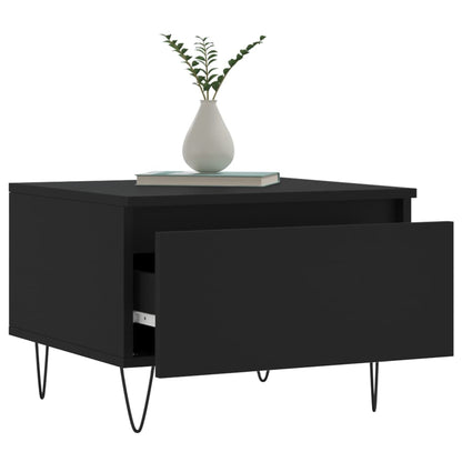 Coffee Tables 2 pcs Black 50x46x35 cm Engineered Wood