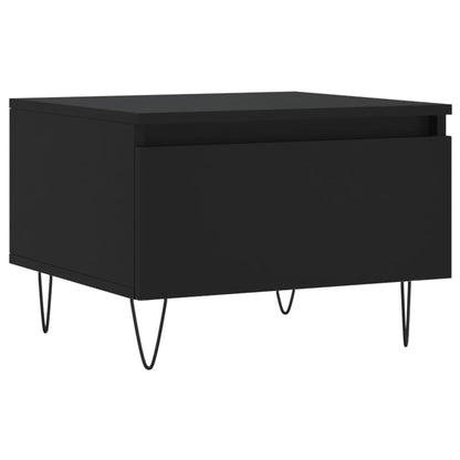 Coffee Tables 2 pcs Black 50x46x35 cm Engineered Wood