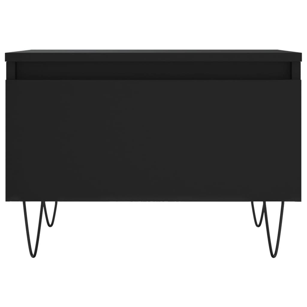 Coffee Tables 2 pcs Black 50x46x35 cm Engineered Wood
