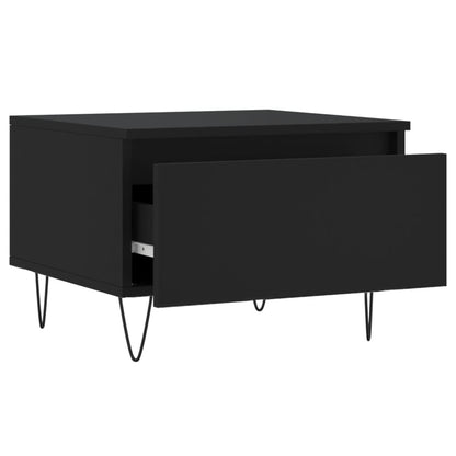 Coffee Tables 2 pcs Black 50x46x35 cm Engineered Wood