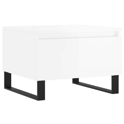 Coffee Tables 2 pcs High Gloss White 50x46x35 cm Engineered Wood