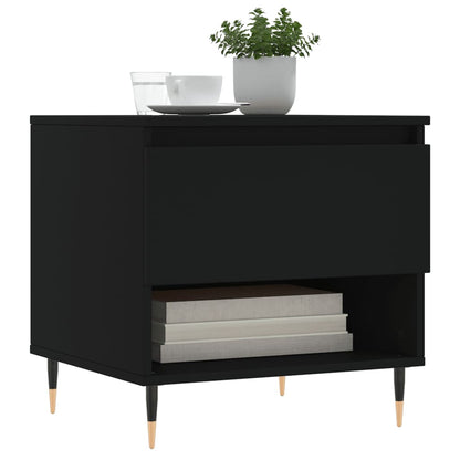 Coffee Tables 2 pcs Black 50x46x50 cm Engineered Wood