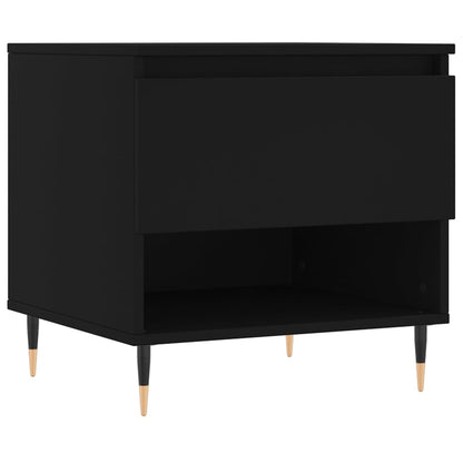 Coffee Tables 2 pcs Black 50x46x50 cm Engineered Wood