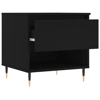 Coffee Tables 2 pcs Black 50x46x50 cm Engineered Wood