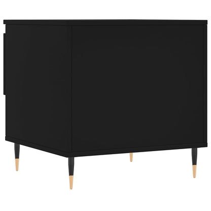 Coffee Tables 2 pcs Black 50x46x50 cm Engineered Wood