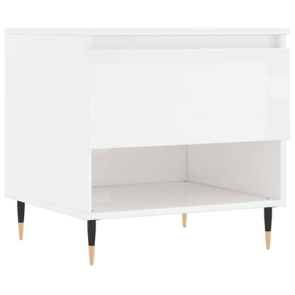 Coffee Tables 2 pcs High Gloss White 50x46x50 cm Engineered Wood