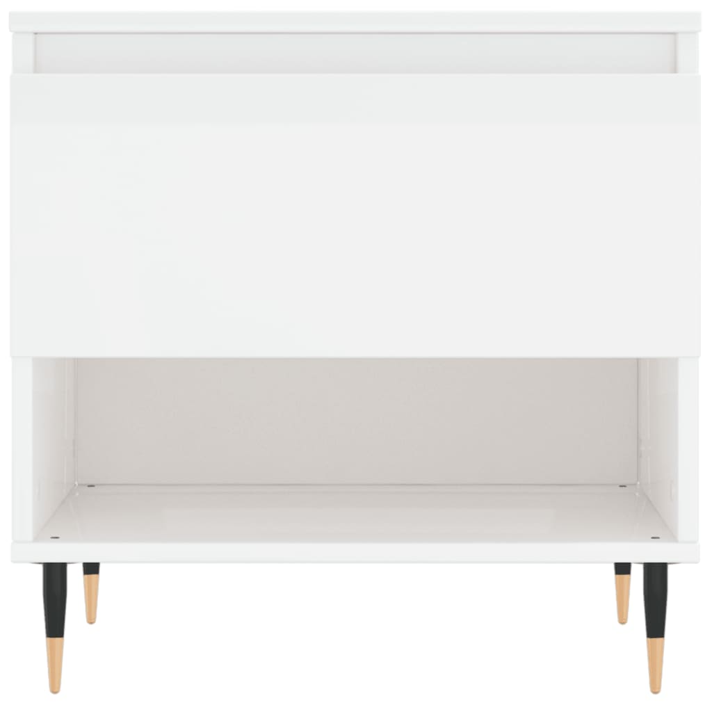 Coffee Tables 2 pcs High Gloss White 50x46x50 cm Engineered Wood