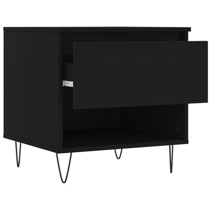 Coffee Tables 2 pcs Black 50x46x50 cm Engineered Wood