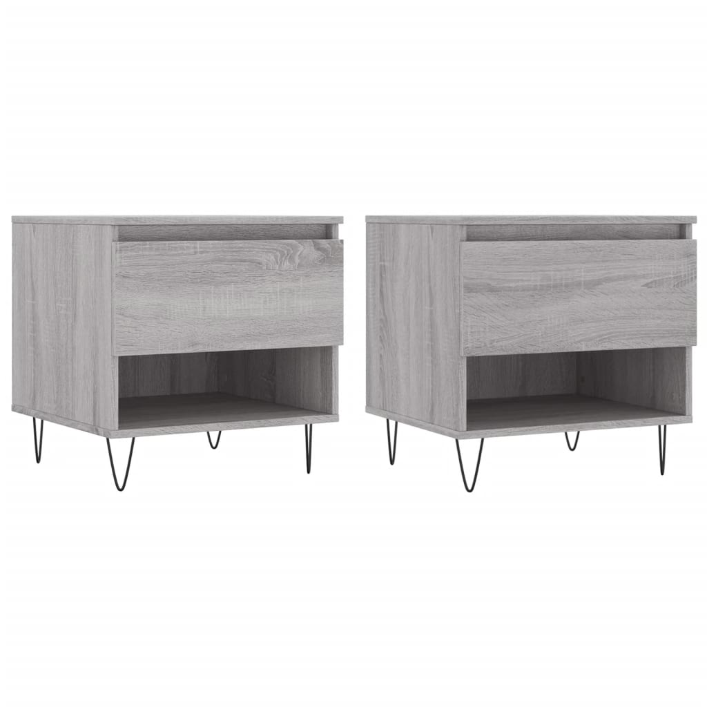 Coffee Tables 2 pcs Grey Sonoma 50x46x50 cm Engineered Wood
