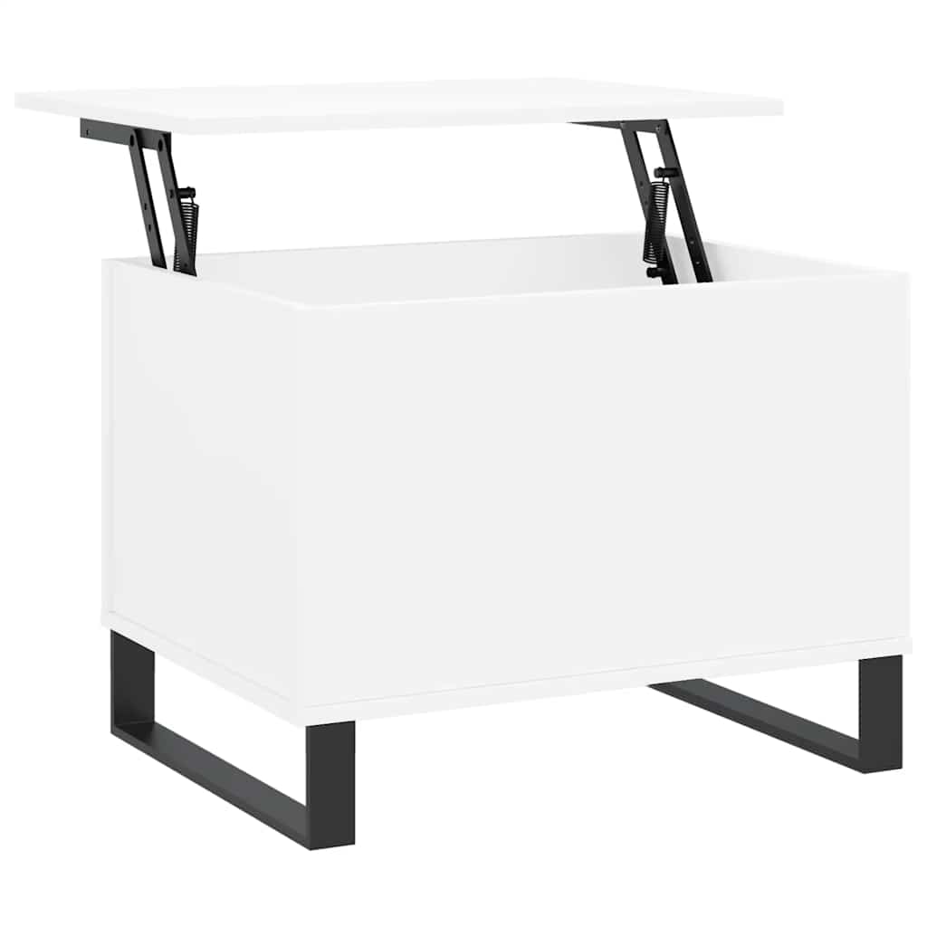 Coffee Table White 60x44.5x45 cm Engineered Wood
