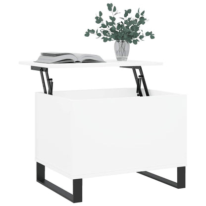 Coffee Table White 60x44.5x45 cm Engineered Wood