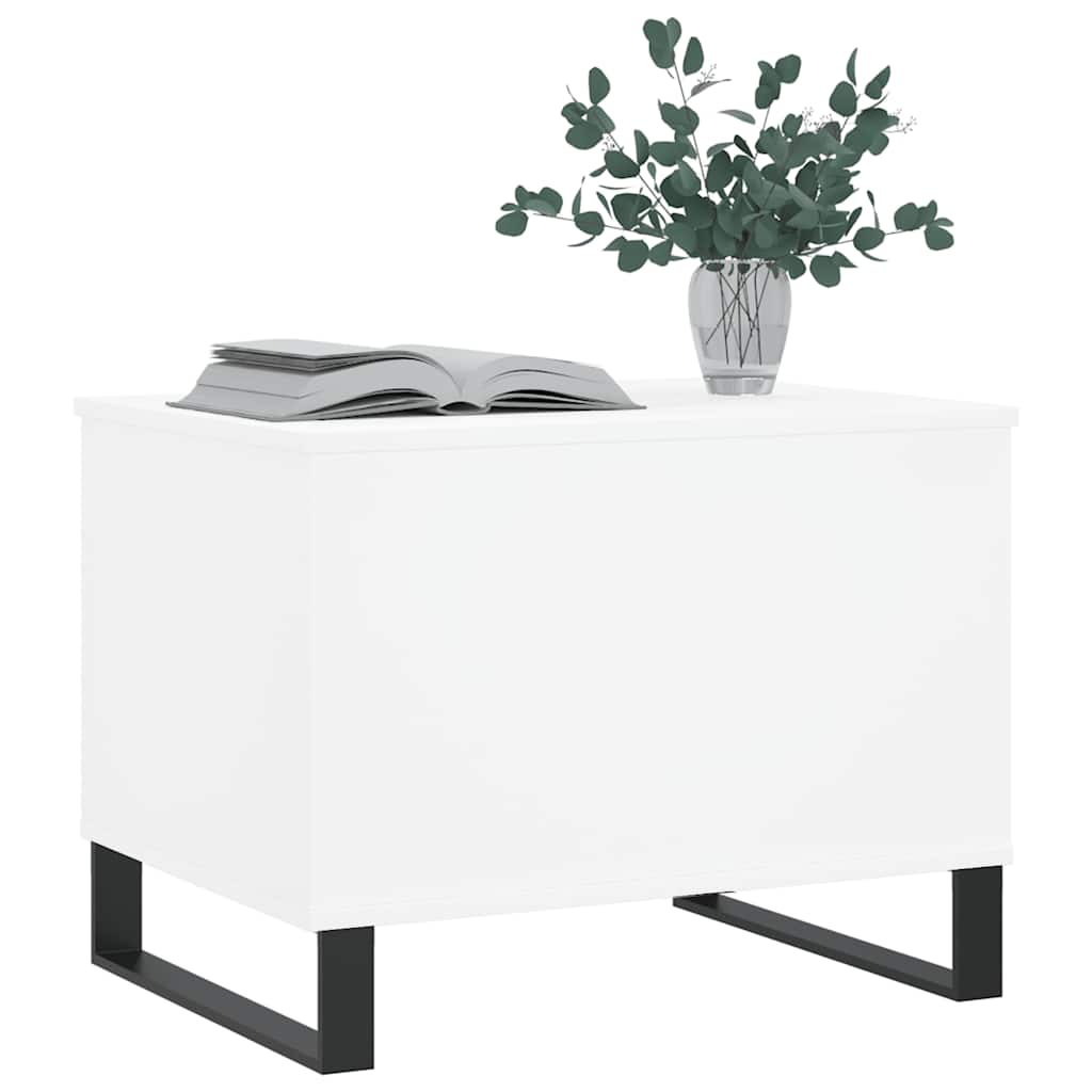 Coffee Table White 60x44.5x45 cm Engineered Wood