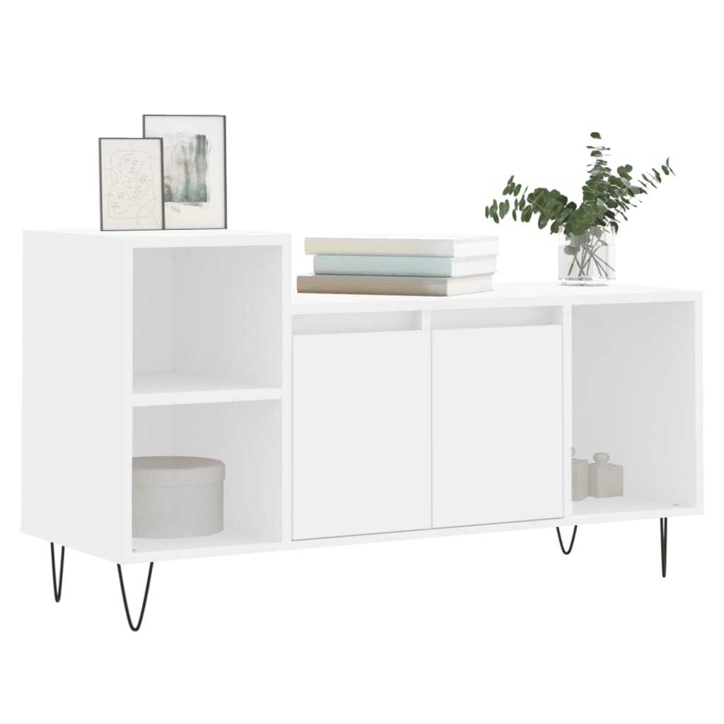TV Cabinet White 100x35x55 cm Engineered Wood