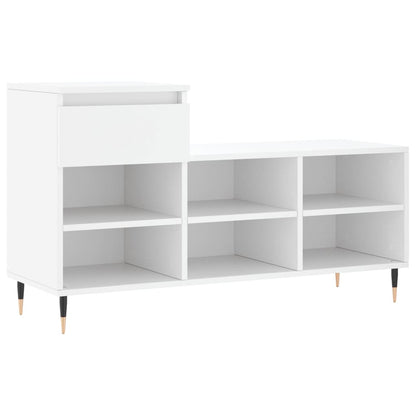 Shoe Cabinet White 102x36x60 cm Engineered Wood