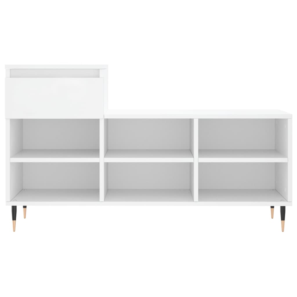 Shoe Cabinet White 102x36x60 cm Engineered Wood