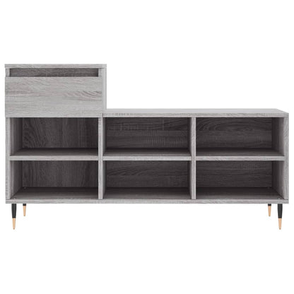 Shoe Cabinet Grey Sonoma 102x36x60 cm Engineered Wood